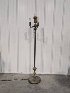 Ornate Brass 4-Light Floor Lamp