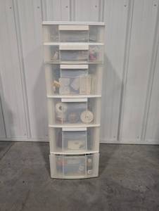 Mixed Craft Supply Storage Drawer Lot
