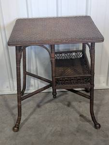 Vintage Wicker Fern Stand
