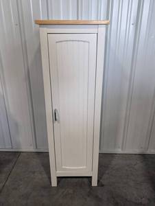 White Storage Cabinet 48.5 X 16 X 15 in