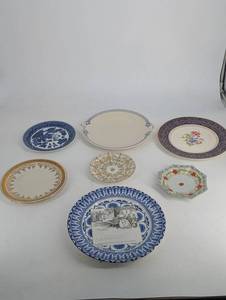 Assorted Porcelain Plates Mixed Lot of 7