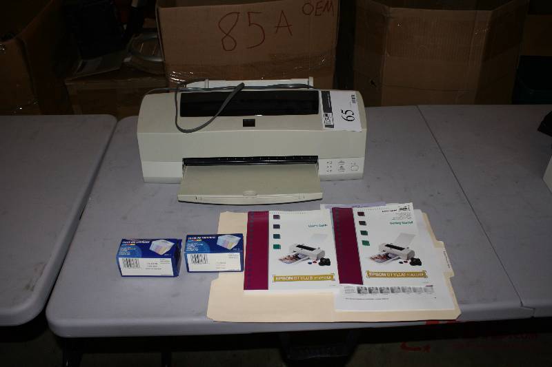 Lot of (5) Including Epson Stylus PhotoEx Printer Epson Color Ink Cartridges User Manuals.