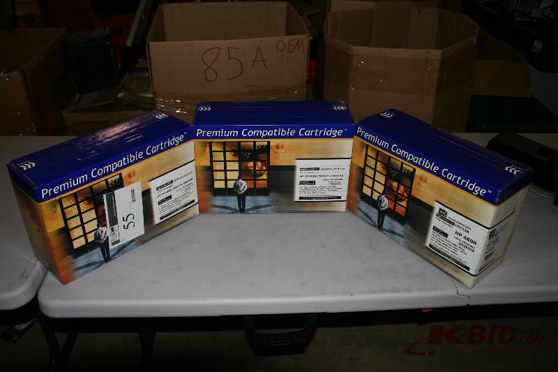 Lot of (3) Toner Cartridge For HPCP4025CP4525CM4540 Cyan Color.