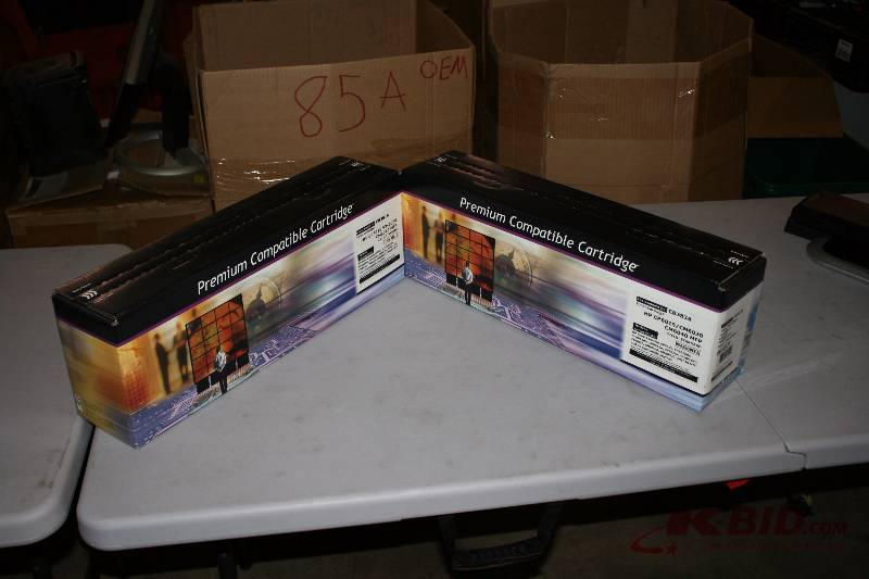 Lot of (2) Replacement Toner Cartridges for HPCP6015CM6030CM6040 MFP Magenta Color.