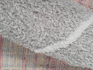 3x5 White and Grey Designed Rug