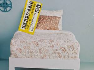 TwinTwin Extra Long Satin Quilt Copper - Room Essentials Midweight Sateen Coverlet, Floral Pattern, OEKO-TEX Certified