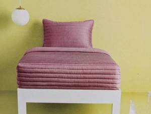TwinTwin Extra Long Satin Quilt Rose Pink - Room Essentials Midweight Sateen Coverlet, Machine Washable, OEKO-TEX Certified