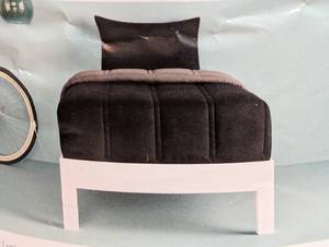 TwinTwin Extra Long Lofty Microfiber Comforter Black - Room Essentials Midweight, Plain Weave, Machine Washable