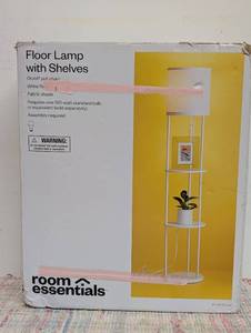 Shelf Floor Lamp White (Light Bulbs Not Included) - Room Essentials