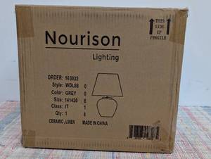 20" WDL08 White Ceramic Table Lamp