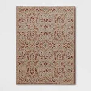 53x7 Ornate Persian Outdoor Area Rug Orange - Threshold