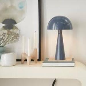 16 EPT01 Grey Metal Accent Lamp