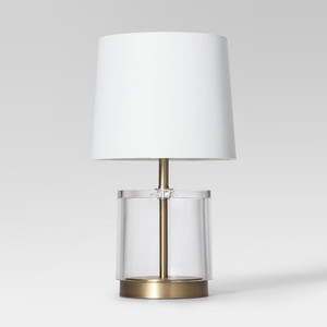Modern Acrylic Accent Lamp (Includes LED Light Bulb) Brass