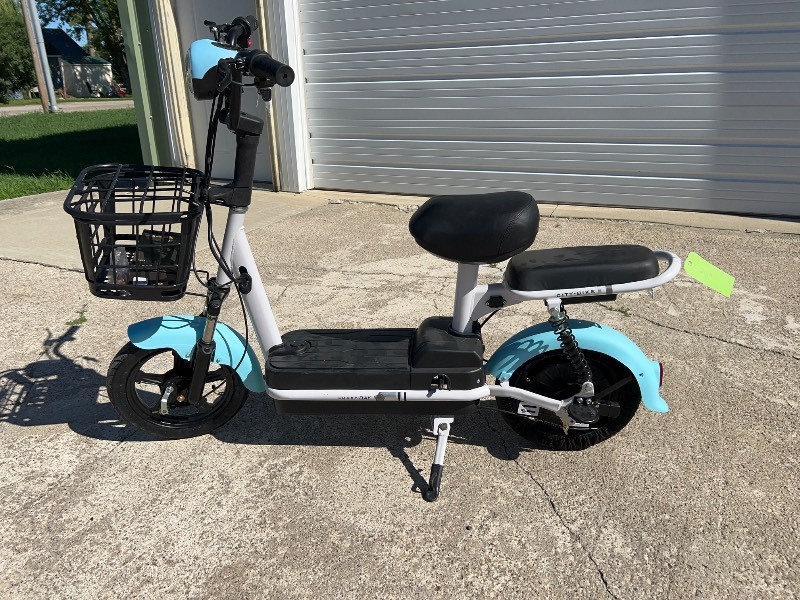 FUTURE Electric Bicycle (FT-E48), light blue - Assembled