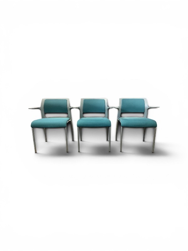 3 Piece Steelcase SILQ Stacking Chair Set Retail Value $675