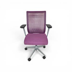 Steelcase Think V2 office chair in Purple with a chrome frame $1100 retail