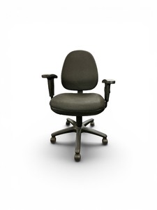 Two Agenda Plus Bar Height Guest Chairs Gray