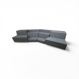4 Piece Nevins Contemporary Soft Seating Modular Set Retails for $8800