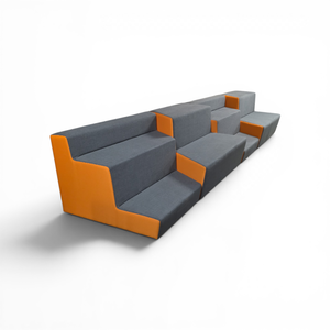 4 Piece Nevins Contemporary Soft Seating Modular Set Retails for $8800