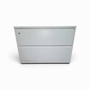 2 Drawer Lateral Pedestal File w Key 42wx18dx28H