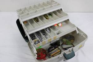 Plano 6103 3-tray Tackle Box With Assorted Fishing Tackle