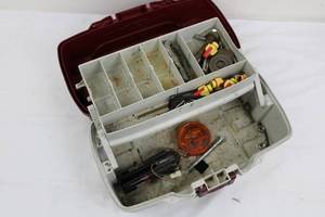 Plano Tackle Box With Assorted Fishing Tackle
