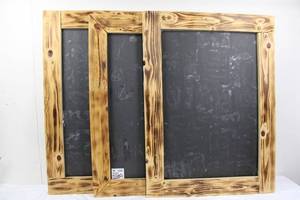 Rustic Framed Chalkboard Set (Lot of 3)