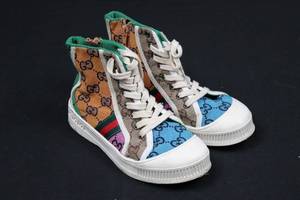 Gucci Tennis 1977 Kids Size 3 High Top Sneakers - Not Authenticated