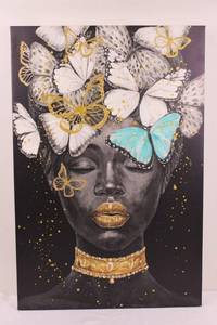 Butterfly Portrait Canvas Wall Art 36 X 24