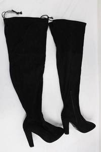 Black Knee High Boots Size 7.5 W