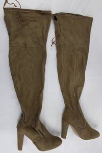 All Mankind Suede Over-The-Knee Boots Size 7.5