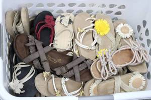 Summer Sandals Size 5-6 Over 25 Pairs Mixed Lot