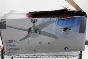 Rp Lighting & Fans Europa Ii 50 Ceiling Fan With Light Kit