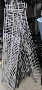 White Wire Shelf Panels Mixed Lot