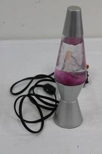 Lava Lamp With Silver Base & Cap (not tested)