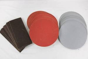 Assorted Sandpaper Sheets & Discs Mixed Lot