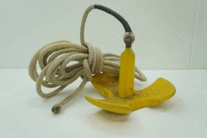 Rubber Coated Boat Anchor & Rope 15.5lbs