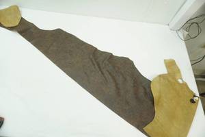 brown leather piece, 68 long