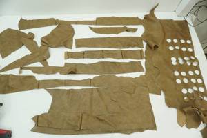light brown leather pieces