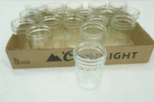 18ct canning jars. half pint