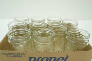 10ct Kerr embossed fruit canning jelly jars