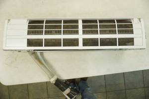 wall-mounted Fujitsu ductless indoor air handler