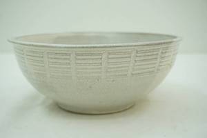 Stoneware Pottery Bowl 8 diameter by 3.25 tall