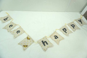 bee happy canvas banner