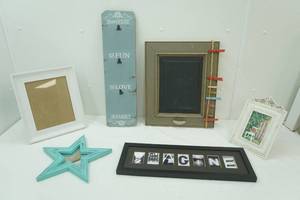 Wall Decor Chalk Board, 8x10 white wood frame, and more