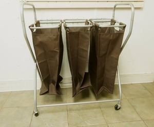 Rolling Triple Laundry Sorter