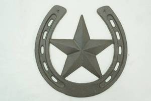 Cast Iron Star & Horseshoe 10x10