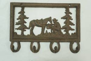 Cast Iron Coat Rack 11x 7.5