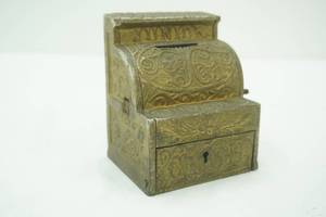 Vintage Cast iron Junior toy cash register coin bank