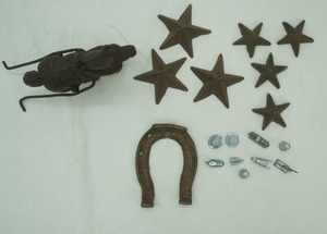 Cast Iron Stars, Cast iron horse, horseshoe, monopoly pieces